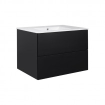 Купити Комплект Qtap Tern 800х580х437 Matt black тумба підвісна + раковина урізна QT1772TPL8023080CMB