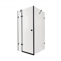 Купить Душевая кабина Qtap Capricorn BLA1099SC6 90x90 см, стекло Clear 6 мм, покрытие CalcLess без поддона