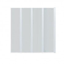 Купить Штора на ванну Qtap Gemini WHI401314RP6 стекло Pear 6 мм, 130x140 см