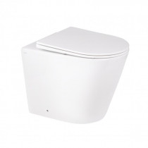 Купить Унитаз напольный Qtap Swan безободковый с сиденьем Soft-close QT16223178W