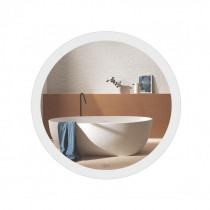 Купить Зеркало Qtap Virgo R400 с LED-подсветкой QT1878250640W