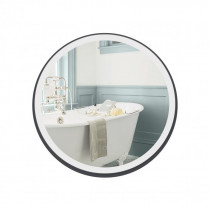 Купить Зеркало Qtap Robin R600 Black с LED-подсветкой и антизапотеванием QT13786501B