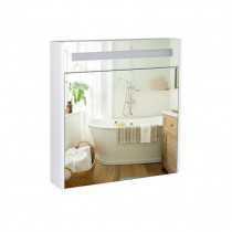 Купить Зеркальный шкаф подвесной Qtap Robin 700х730х145 White с LED-подсветкой QT1377ZP7001W