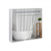Купити Дзеркальна шафа підвісна Qtap Robin 800х730х145 White з LED-підсвічуванням QT1377ZP8001W
