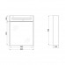 Зеркальный шкаф подвесной Qtap Robin 600х730х145 Graphite с LED-подсветкой QT1377ZP6002G