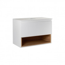 Купити Тумба підвісна Qtap Robin 600х476х470 White/Whitish oak зі стільницею QT1379TPН6001WWO