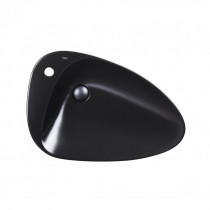Купить Раковина-чаша Qtap Leo 695х460х115 Matt black с донным клапаном QT1111A089TMB