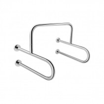 Купити Поручень подвійний для пуссуара Qtap Freedom 600x520 Chrome QT229188CHR