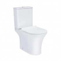 Купить Унитаз-компакт Qtap Presto безободковый с сиденьем Soft-close QT24221217AW