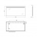 Дзеркало Qtap Mideya Modern 1400х700 з LED-підсвічуванням QT2078141470140W