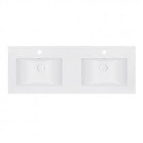 Купить Раковина двойная Qtap Albatross ED 1200х460х180 White с донным клапаном QT01119120EDW