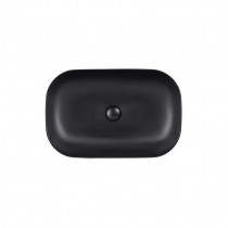 Купити Раковина-чаша Qtap Robin 610х400х145 Matt black з донним клапаном QT132143PMBMB