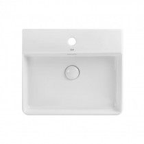 Купить Раковина Qtap Nando LT 500х420х120 White с донным клапаном QT12112173SW