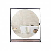 Купити Дзеркало Qtap Taurus 800х850х140 Black/Whitish oak з LED-підсвічуванням QT2478ZP800BWO