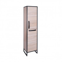 Купити Пенал підлоговий Qtap Taurus 350х1750х300 Whitish oak з кошиком для білизни QT2475PN175KRWO