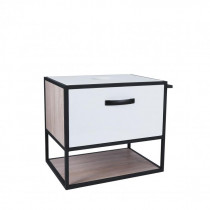 Купити Тумба підвісна Qtap Taurus 600х476х469 White/Whitish oak зі стільницею QT2479TPT603WWO