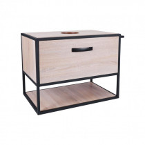 Купить Тумба подвесная Qtap Taurus 700х476х469 Whitish oak со столешницей QT2479TPT703WO