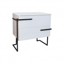 Купить Тумба напольная Qtap Taurus 600х616х437 White/Whitish oak со столешницей QT2480TNT603WWO