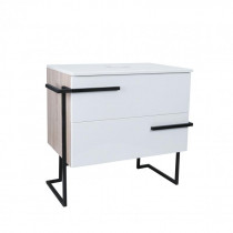 Купити Тумба підлогова Qtap Taurus 700х616х437 White/Whitish oak зі стільницею QT2480TNT703WWO