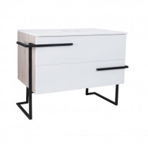 Купити Тумба підлогова Qtap Taurus 800х616х437 White/Whitish oak зі стільницею QT2480TNT803WWO
