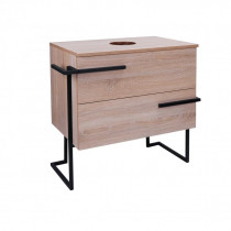 Купить Тумба напольная Qtap Taurus 700х616х437 Whitish oak со столешницей QT2480TNT703WO