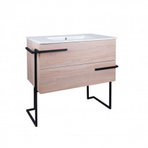 Купити Комплект Qtap Taurus 800х800х437 Whitish oak тумба підлогова + раковина урізна QT2471TNT803WO