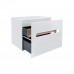 Тумба подвесная Qtap Virgo 600х476х469 White/Whitish oak со столешницей QT1879TPА601WWO