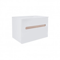 Купити Тумба підвісна Qtap Virgo 700х476х469 White/Whitish oak зі стільницею QT1879TPА701WWO