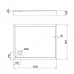 Душевой поддон Qtap Tern 301812C 100x80x12 см + сифон