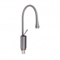 Купити Змішувач для раковини Qtap Virgo з поворотним виливом високий QTVIR1066H103K Gunmetal Black PVD