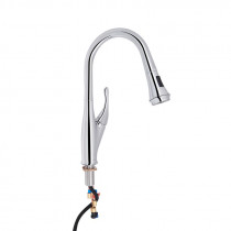 Купити Змішувач для кухні Qtap Swan з висувним виливом QTSWA9168103UN Chrome