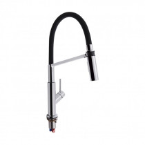 Купить Смеситель для кухни Qtap Katuska с гибким изливом QTKAT91103AFN Chrome/Black