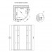 Душевая кабина Lidz Latwa SC90x90.SAT.MID.GR, стекло тонированное 4 мм без поддона