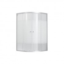 Купити Душова кабіна Lidz Wieza SC80x80.SAT.MID.L, скло Linie 4 мм без піддона