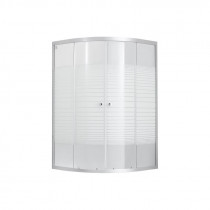Купити Душова кабіна Lidz Wieza SC90x90.SAT.MID.L, скло Linie 4 мм без піддона