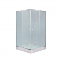 Купить Набор Lidz душевая кабина Wawel SC80x80.SAT.LOW.FR, стекло Frost 4 мм + поддон Mazur