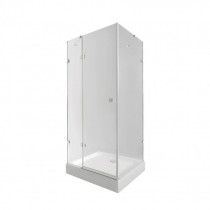 Купити Набір Qtap душова кабіна Capricorn CRM1011SC6 Clear 2020x1000x1000 мм + піддон Tern 301112 100x100x12 см з сифоном