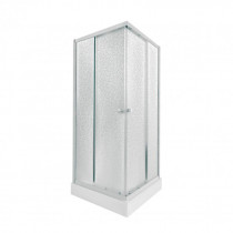 Купить Набор Qtap душевая кабина Presto WHI1099SP5 Pear 1970x900x900 мм + поддон Tern 309912C 90x90x12 см с сифоном
