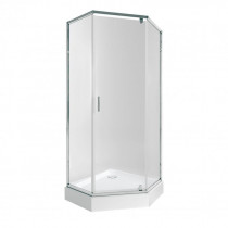 Купити Набір Qtap душова кабіна Scorpio CRM10995-AC6 Clear 2120x900x900 мм + піддон Diamond 309912 90x90x12 см з сифоном