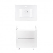 Купить Комплект Qtap тумба напольная Scorpio 600х825х460 мм White + раковина врезная Albatross QT71SC43951