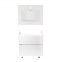 Купити Комплект Qtap тумба підлогова Scorpio 600х825х460 мм White + раковина урізна Albatross New QT71SC43955