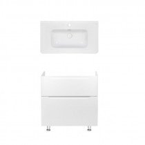 Купить Комплект Qtap тумба напольная Scorpio 800х825х460 мм White + раковина врезная Albatross 9H QT71SC43961