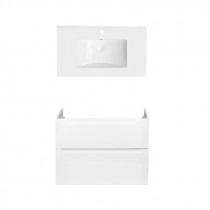 Купити Комплект Qtap тумба підвісна Scorpio 800х585х460 мм White + раковина урізна Albatross QT71SC43972