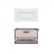 Купити Комплект Qtap тумба підвісна Taurus 800х580х437 мм Whitish oak + раковина врезная Albatross 9H QT71TA44028