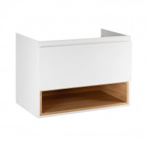 Купить Тумба подвесная Qtap Robin 800х580х500 WHITE/WHITISH OAK QT1374TPВ8001NWWO