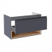 Тумба подвесная Qtap Robin 1000х580х500 GRAPHITE/WHITISH OAK QT1374TPВ1002NGWO