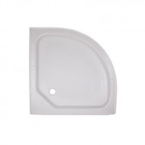 Купити Lidz Душовий піддон KAPIELKA ST80x80x15 низький, напівкруглий, діаметр зливу 52 мм