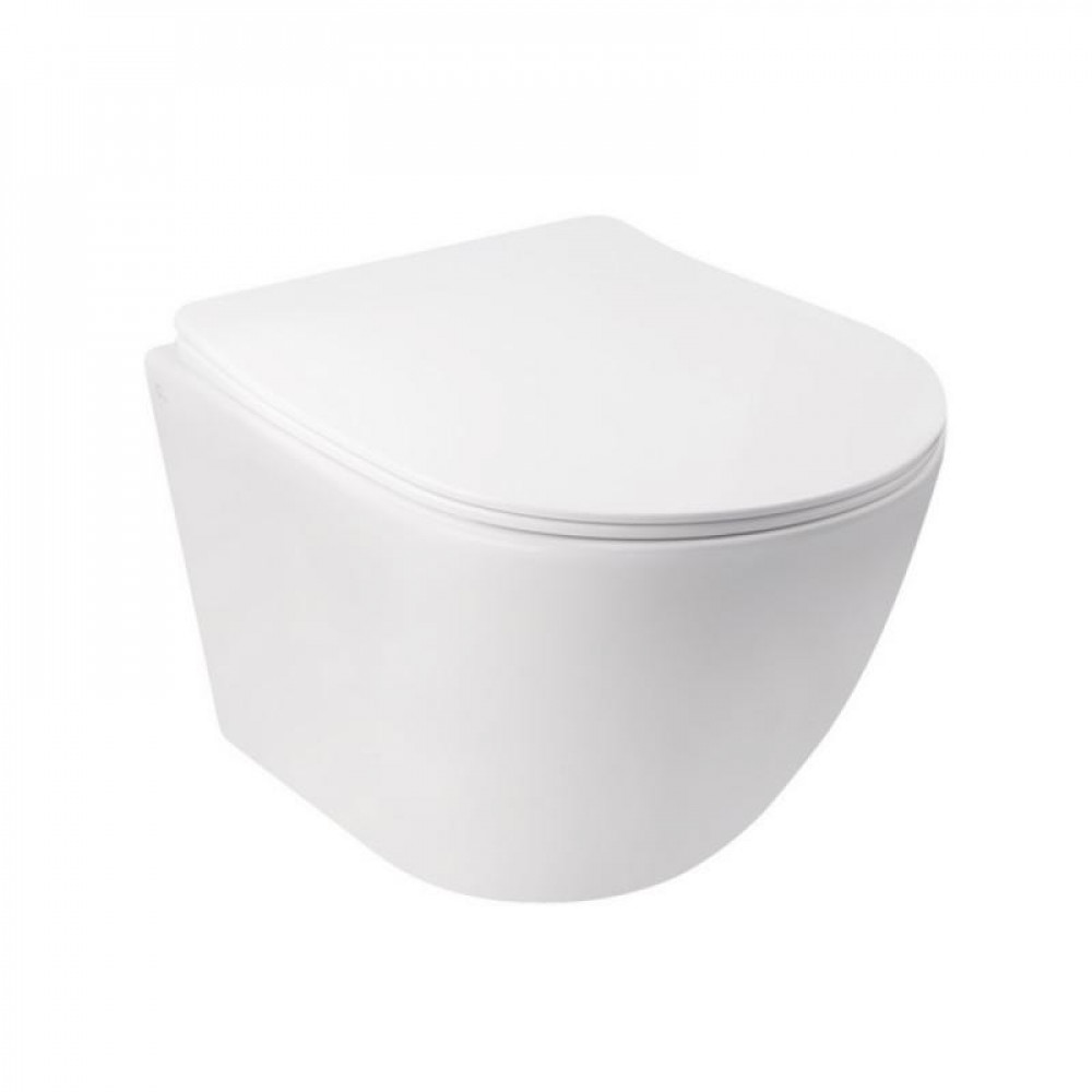 Купити Унітаз підвісний Qtap Jay безободковий Ultra Quiet з сидінням Soft-close QT07335177W