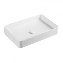 Купить Раковина-чаша Qtap Tern 600x405x110 White с донным клапаном QT17112174W