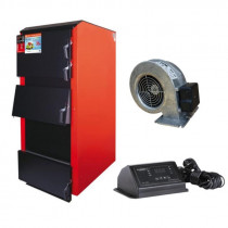 Купить Thermo Alliance Vulcan Plus V 3.0 Котел твердотопливный стальной VPSFW 80 + Вентилятор котла от 60 до 70 кВт, "KG" + "ТА24nz" Контроллер для котла
